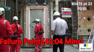 West Port FD30 Fire Door beats 30-minute test