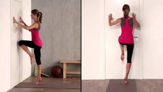 Foot Rehab: Stand on Tiptoes Statically with Upper Leg on the Other Side (Explosive) | Foot Range