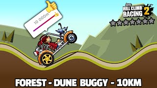 Hill Climb Racing 2 - 10000m with DUNE BUGGY in FOREST