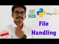 Python Skill Series | Python-MySQL | File Handling & Data conversion