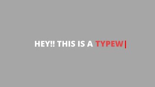 Python - Typewriter Style Animated Text || with source code