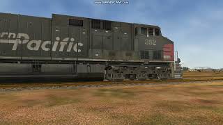 (MSTS/Open Rails) UP Manifest With Unpatched SP Leader Flies Past Frampton (Circa 2009)