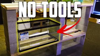 How to Build a Cinder Block Aquarium Rack in 30 Minutes [DIY]