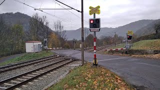 Železniční přejezd Malé Březno-Přerov 11.11.2023 / Czech railroad crossing