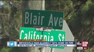 Brooksville man allegedly sets home on fire