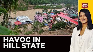 Devastating Landslides And Houses Engulfed by Relentless Rainfall in Himachal Pradesh