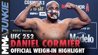 Daniel Cormier light for final career weigh-in | UFC 252 weigh-in highlight