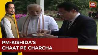 PM Modi And Japan's PM Kishida Enjoy Delhi's Street Food In Buddha Jayanti Park