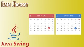 Java Swing - Date Chooser