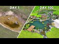 I Built a Wildlife Pond (Day 1 vs Day 100)