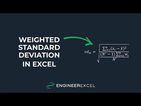How do you calculate weighted standard deviation?