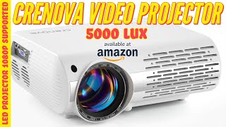 Crenova Video Projector 5000 Lux Home Movie Projector