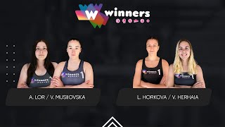 Winners Beach Volleyball. Women. A. Lor / V. Musiiovska - L. Horkova / V. Herhaia 17.01.2025