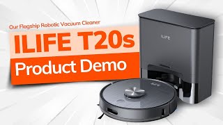 ILIFE T20s/T20s Pro Self-Emptying Robotic Vacuum Cleaner | Full Demo Video- Mobile App \u0026 Maintenance