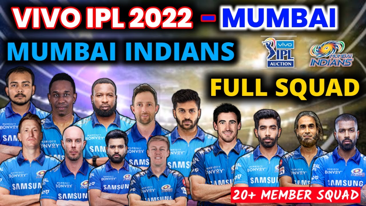 IPL 2021 - Mumbai Indians Full Squad Mumbai (MI) Team Probable Squad ...