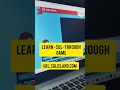 Learn Sql through game sqlisland.com.