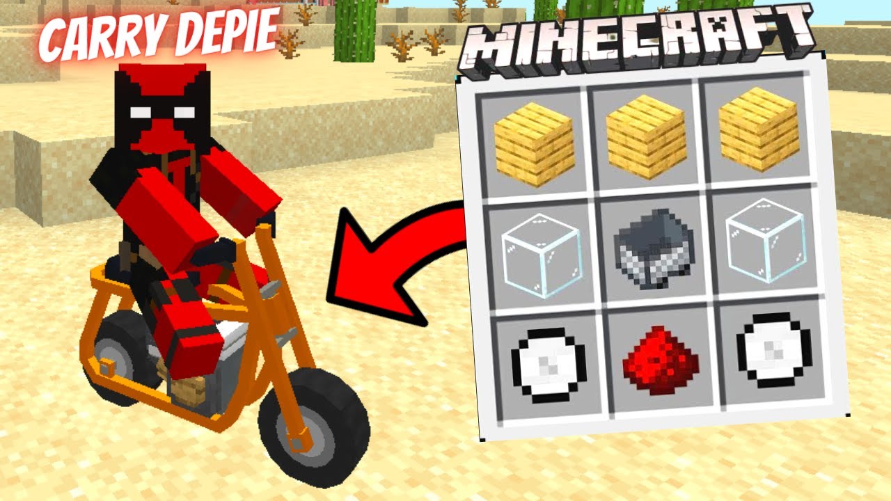 I Crafted An Epic Bike In Minecraft 🔥🔥🔥... | Minecraft TikTok Hacks ...