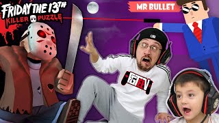 FRIDAY the 13th Traps FGTEEV! (Mr Bullet & Silly Walks 3 Games Mash Up + Skit)