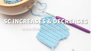 Increases and Decreases (SC2tog) in Single Crochet