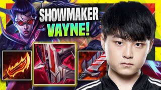 SHOWMAKER PERFECT GAME WITH VAYNE! - DK ShowMaker Plays Vayne Mid vs Galio! | Season 11