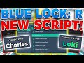 Blue Lock: Rivals SCRIPT Gui / Hack [INF STYLES, GET CHARLES, AUTOFARM + AIMBOT!] *NO KEY*
