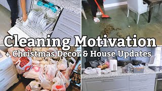 Extreme Cleaning Motivation +Christmas Decor & House Update Real Life Time Lapse Cleaning