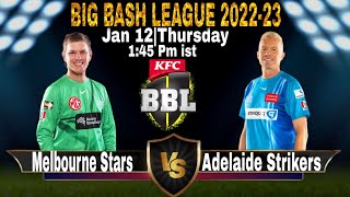 Melbourne Stars vs Adelaide strikers 38th Match#ipl #bigbashleague#cricket #india#cpl#t10#worldcup