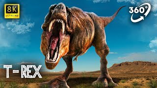 VR Jurassic Encyclopedia #10 - Tyrannosaurus rex dinosaur facts 360 Education