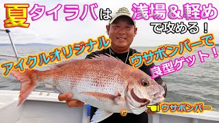 夏タイラバは浅場＆軽めで攻める！アイクルオリジナル・ウサボンバーで良型ゲット!!