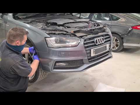 How To Remove Front Bumper On A 2015 Audi A4... - YouTube