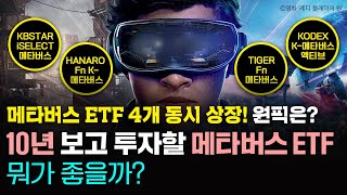 메타버스 ETF 4개 동시 상장! 10년 보고 투자할 원픽은?