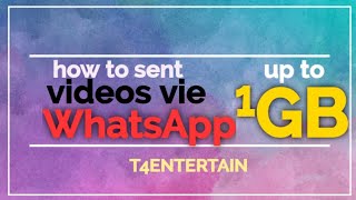 How to share long videos on WhatsApp 2020.....വാട്സാപ്പ് വഴി ഇനി സിനിമകൾ സെൻറ് ചെയ്യാം...🤩🤩