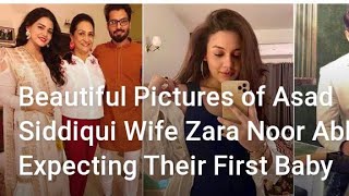 Beautiful Pictures of Asad Siddiqui Wife Zara Noor Abbas Expecting Their First Baby.