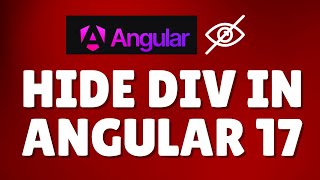 How to hide div in Angular 17?