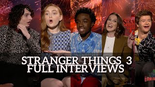 Stranger Things 3 | FULL INTERVIEW - Millie, Finn, Noah, Sadie, Gaten, Caleb, Joe and Maya