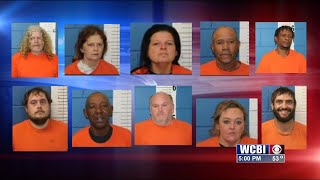 10 people arrested after an 11-month investigation in Calhoun Co.