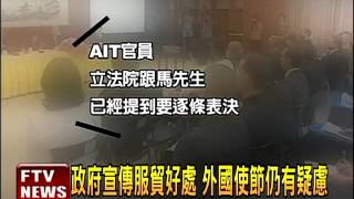 AIT質疑服貿變數 陸委會:盼包裹表決－民視新聞