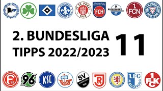 Bundesligatipps 2.Liga - 11.Spieltag - Saison 2022/2023