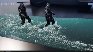 Unreal Engine 5.5 Real-Time Water Simulation with Splash & Foam - Niagara Fluids | RedefineFX