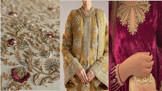 Fancy Bridal Dresses | Fancy Machine Embroidery Hand Work Order to made is available islamabad