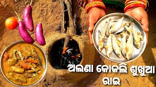 ଅଲଣା କୋକଲି ଶୁଖୁଆ ରାଈ || Sukhua Rai || Dry Fish Curry || Odisha Village Food