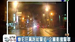 醉漢狂飆沿路撞 警追逐開槍攔截