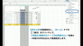 行・列の非表示／再表示 － noa出版 リファレンス動画 Excel 2016