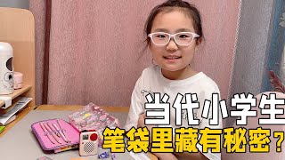 突袭检查，当代小学生的笔袋里都有啥？到底有什么不让妈妈看