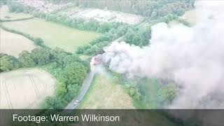 Smoke billows from Bridgnorth lorry fire