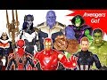 Avengers Infinity War Marvel Legend Heroes vs Thanos with Gauntlet Battle Toys Play