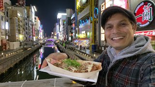 Osaka Midnight Snack Run from Dotonbori to Shinsaibashi