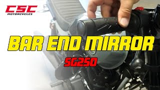 SG250 - Bar End Mirror Install