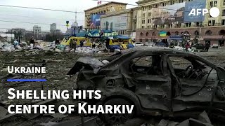 Central Kharkiv destroyed after heavy shelling | AFP