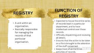 ASM501 Chapter 2 - Records Management